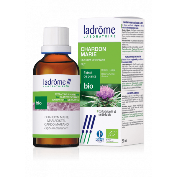 Teinture-mère Chardon Marie Bio - Silybum marianum 50 ml-  Ladrôme - Teintures-mère - Extraits de plantes fraîches - 2