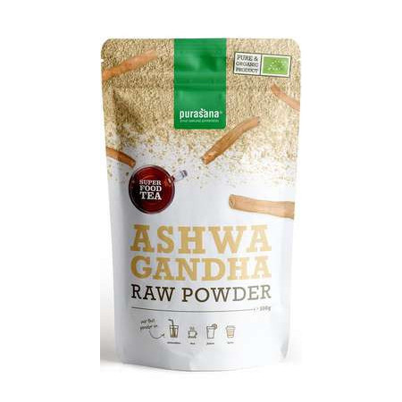 Ashwagandha poudre Bio 100g - Super Food - Purasana - SuperFood - Superaliments - Raw Food - 1