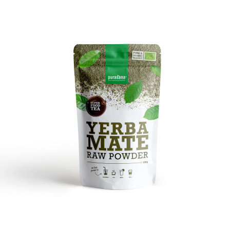 Yerba Maté poudre Bio 100g - Super Food - Purasana - SuperFood - Superaliments - Raw Food - 1