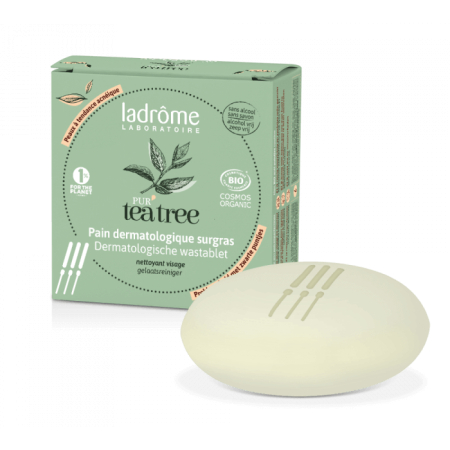 PUR'Teebaumöl-Reinigungsseife, überfettet, dermatologisch, 105 g, BIO - Ladrôme - Gesichtspflege - 1