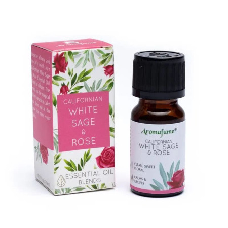 Huile parfumée - Sauge blanche et Rose 10 ml - Aromafume - Encens, Résines Traditionnelles & Fumigation - 1