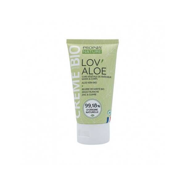 Crème Aloe Vera (jus 100 % frais) Bio 100 ml - Propos'Nature  - Soins du visage - 1