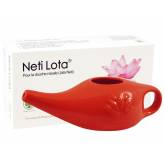 Lota (Jala Neti) en porcelaine 250 ml - Rouge piment - <p>Lota en porcelaine - Neti pot - Jala Neti - Ayurvéda - Hygiène nasale.