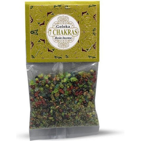 Getreideräucherwerk – 7 Chakren 30 g – Goloka – Traditionelles Räucherwerk, Harze & Räucherwerk – 1