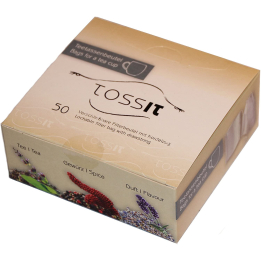 Wiederverschließbarer Tee- und Kräuterteefilter mit Kordelzug – Packung mit 50 Stück – Zubehör für Tee und Kräutertee – 1