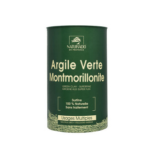 Argile verte Montmorillonite surfine (Poudre) 300 gr - Naturado - 1 - Herboristerie du Valmont