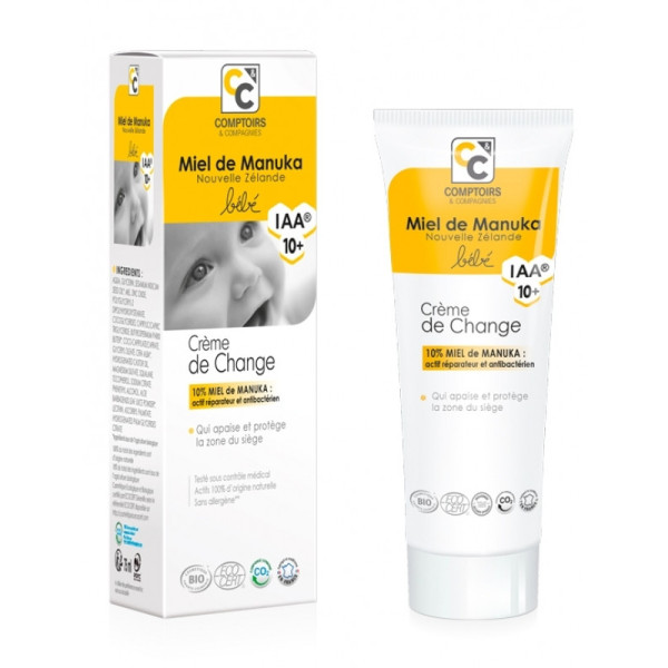 Crème de change au miel de Manuka IAA 10+ 75 ml - Compoirs & Compagnies - Soins Bébés et enfants - 1