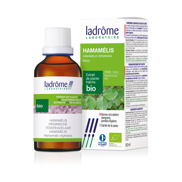 Bio Hamamelis Urtinktur 50 ml - Ladrôme - Urtinkturen - Frischpflanzenextrakte - 1