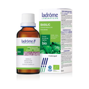 Teinture-mère Basilic Bio -  Ocimum basilicum - 50 ml - Ladrôme - 1 - Herboristerie du Valmont