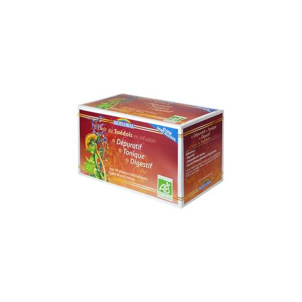 Elixir Suédois Biofloral 300 Ml - 59 Plantes Selon Maria Treben, Digestion, Origine France