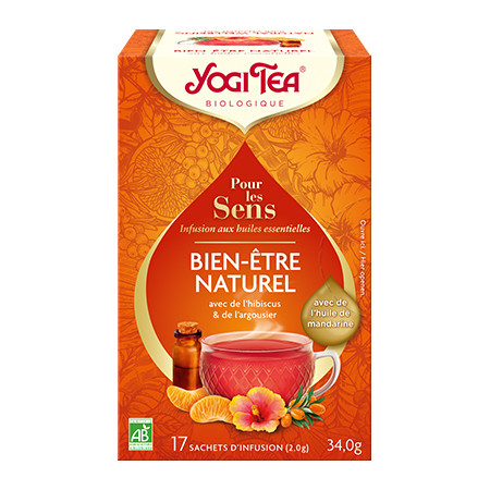 Yogi Tea Pour les Sens - Énergie Naturelle Bio, 20 Sachets de thé -  Ayurveda 101 France