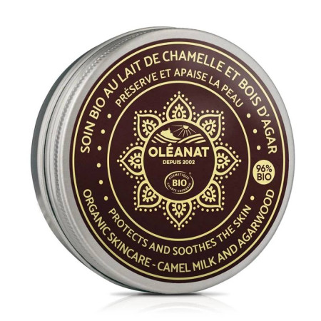 Beurre corporel - Lait de chamelle et bois d'Agar 50 ml BIO - Oléanat - Soins du visage - 1