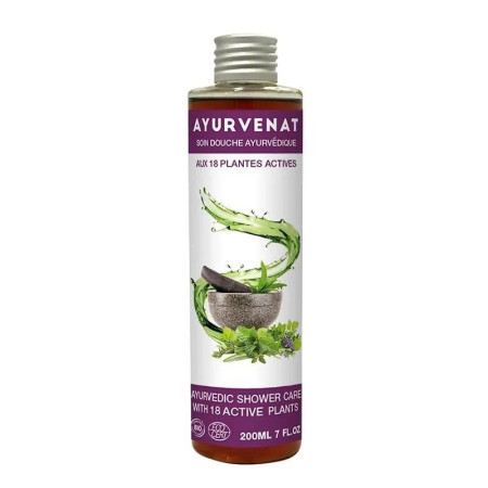 Gel douche - 18 herbes Ayurvédiques Bio - 200ml - Ayurvenat - Hygiène au quotidien - 1