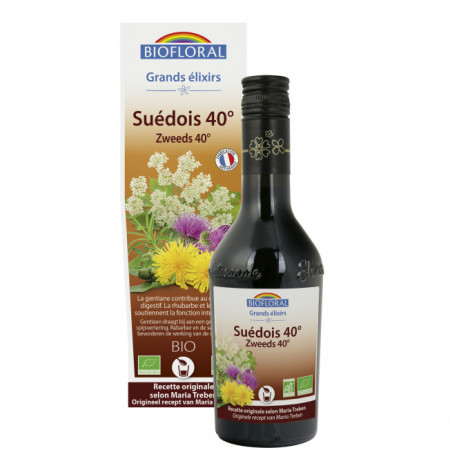 Elixir du Suédois 40° Formule authentique Bio 350 ml - Biofloral - Les Elixirs et Remèdes anciens - 5 Elixir du Suédois 40° Formule authentique Bio 350 ml - Biofloral - Les Elixirs et Remèdes anciens - 5