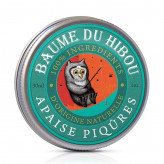 Baume de massage Bio - Apaise Piqûre 30 ml - Les Baumes du Hibou - Huiles végétales, beurres et baumes - 1-Baume de massage Bio - Apaise Piqûre 30 ml - Les Baumes du Hibou