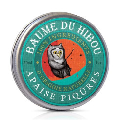 Baume de massage Bio - Apaise Piqûre 30 ml - Les Baumes du Hibou - Huiles végétales, beurres et baumes - 1