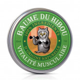 Baume de massage Bio - Vitalité musculaire 30 ml - Les Baumes du Hibou - Baumes et beurres de soins + - 1