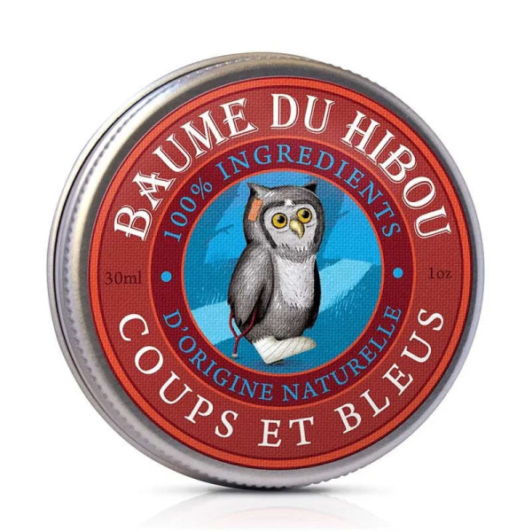 Baume de massage Bio - Coups et bleus 30 ml - Les Baumes du Hibou - Baumes et beurres de soins + - 1