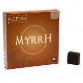 Encens en brique - Myrrhe - Aromafume - <p>La myrrhe est une résine brun-rougeâtre de renommée biblique provenant de l'arbre épi