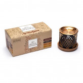 Set d'encens en briques avec diffuseur - Conscience spirituelle - Benjoin - Copal - Myrrhe - Aromafume - Encens, Résines Traditi-Set d'encens en briques avec diffuseur - Conscience spirituelle - Benjoin - Copal - Myrrhe - Aromafume