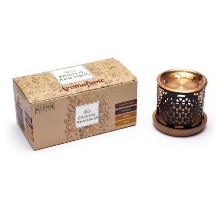 Set d'encens en briques avec diffuseur - Conscience spirituelle - Benjoin - Copal - Myrrhe - Aromafume - Encens, Résines Traditi Set d'encens en briques avec diffuseur - Conscience spirituelle - Benjoin - Copal - Myrrhe - Aromafume - Encens, Résines Traditi