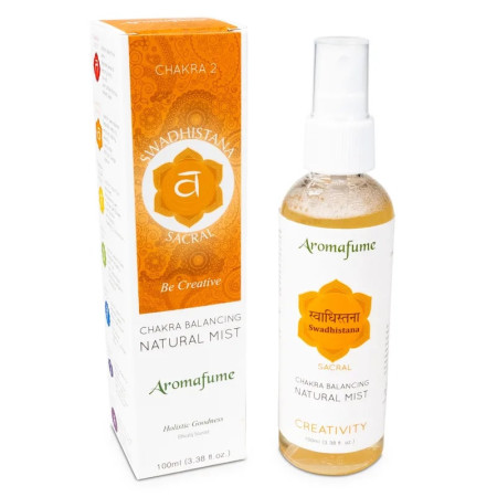 Parfum d'ambiance - Chakra sacré (2) Swadhistana chakra - Spray 100ml - Aromafume - Encens, Résines Traditionnelles & Fumigatio Parfum d'ambiance - Chakra sacré (2) Swadhistana chakra - Spray 100ml - Aromafume - Encens, Résines Traditionnelles & Fumigatio