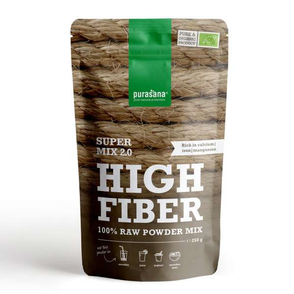 High fiber mix Bio 250 gr - Purasana - SuperFood - Superaliments - Raw Food - 1