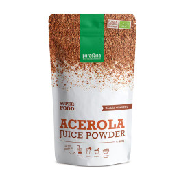 Acerola Powder Bio 100 gr - Purasana - SuperFood - Superaliments - Raw Food - 1