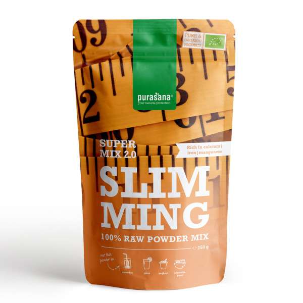 Slimming mix Bio 250 gr - Purasana - <p>Mix minceur - Superfood - Spiruline, guarana, graines de chanvre, lucuma et chlorella.</