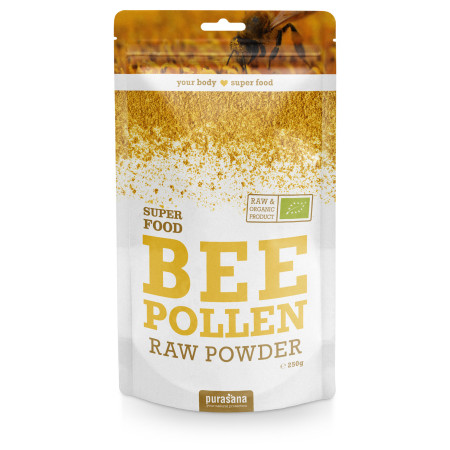 Pollen en poudre - Bee Pollen Bio 250 gr - Purasana - SuperFood - Superaliments - Raw Food - 1