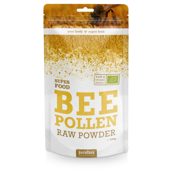 Pollen en poudre - Bee Pollen Bio 250 gr - Purasana - SuperFood - Superaliments - Raw Food - 1
