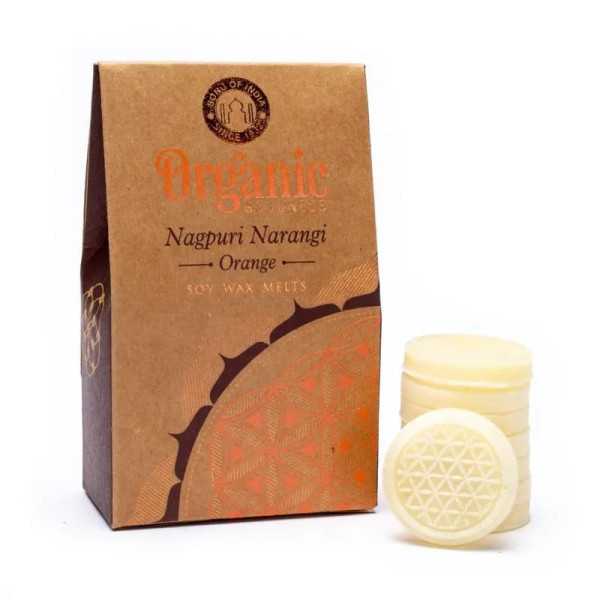 Pastille fondante à la cire de soja - Orange - Nagpuri Narangi - 40 Gr - Song of India - <p>Cet alléchant parfum d'agrumes d'ora