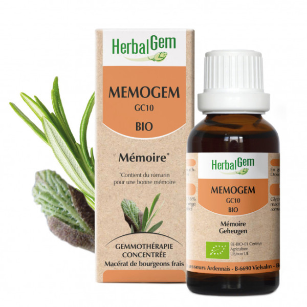 Mémogem - Mémoire - 30 ml Bio - Herbalgem - GC10 - Gemmothérapie - 1