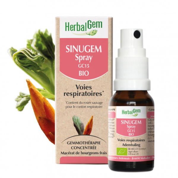 Sinugem Spray 10 ml Bio - Herbalgem - GC15 - Gemmothérapie - 1