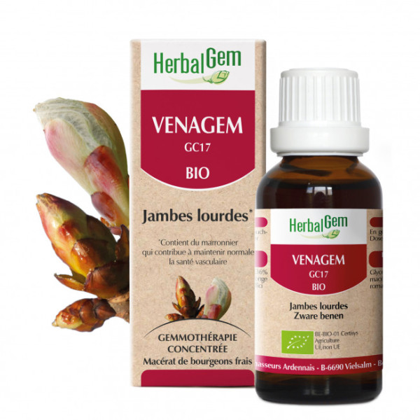 Venagem - Jambes lourdes - 50 ml Bio - Herbalgem - GC17 - <p>Synergie de bourgeons de sorbier, de marronnier et de châtaignier -