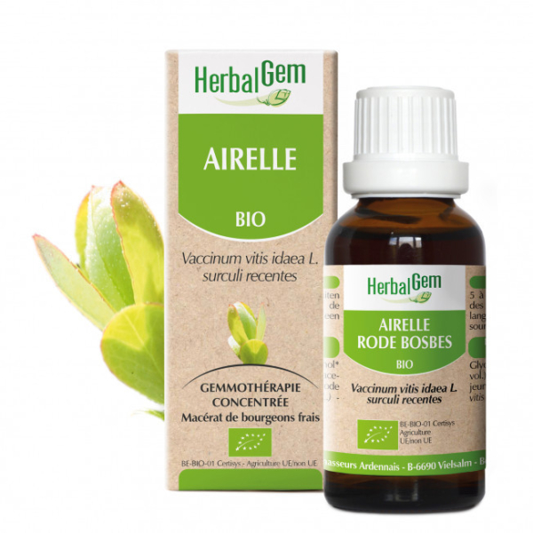 Airelle bourgeon Bio - Vaccinium vitis-idaea Macérat - 50 ml Bio - Herbalgem - Gemmothérapie - 1