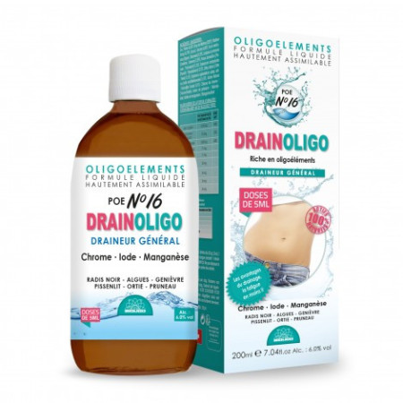 Drainoligo oligoéléments (POE N°16) 200 ml - Bioligophyt - Oligoéléments - 1