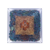 Orgonite Pyramide Rubis et Kyanite - 7x7x6cm - Lithothérapie - Lithothérapie - Pierres de Santé - Bijoux - 3