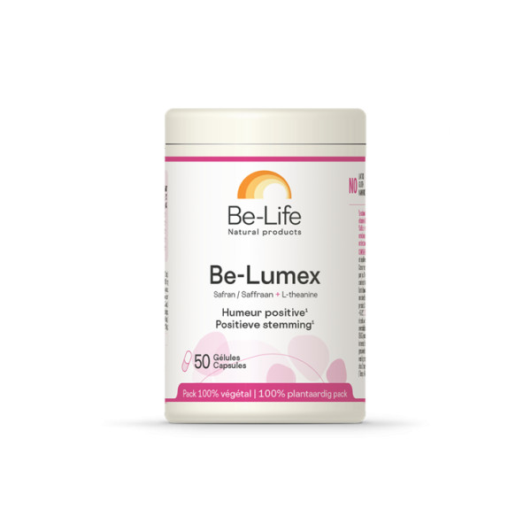 be-Lumex + Safran + L-Theanine 50 gélules - Be-Life - Stress - Dépression - Anxiété - 1