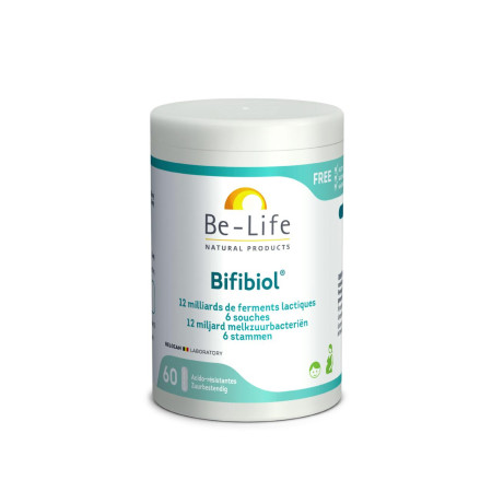 Bifibiol (ferments lactiques) 60 gélules - Be-Life - Probiotiques - Prébiotiques - Entretien du colon - 1