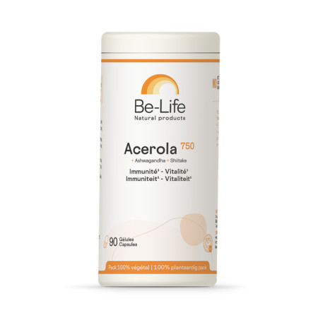 Acérola 750  90 gélules - Be-Life - Vitamine C, Acérola et Bioflavonoïdes - 1