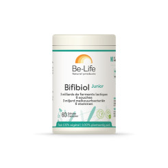 Bifibiol Junior (ferments lactiques) 60 gélules - Be-Life - Probiotiques - Prébiotiques - Entretien du colon - 1