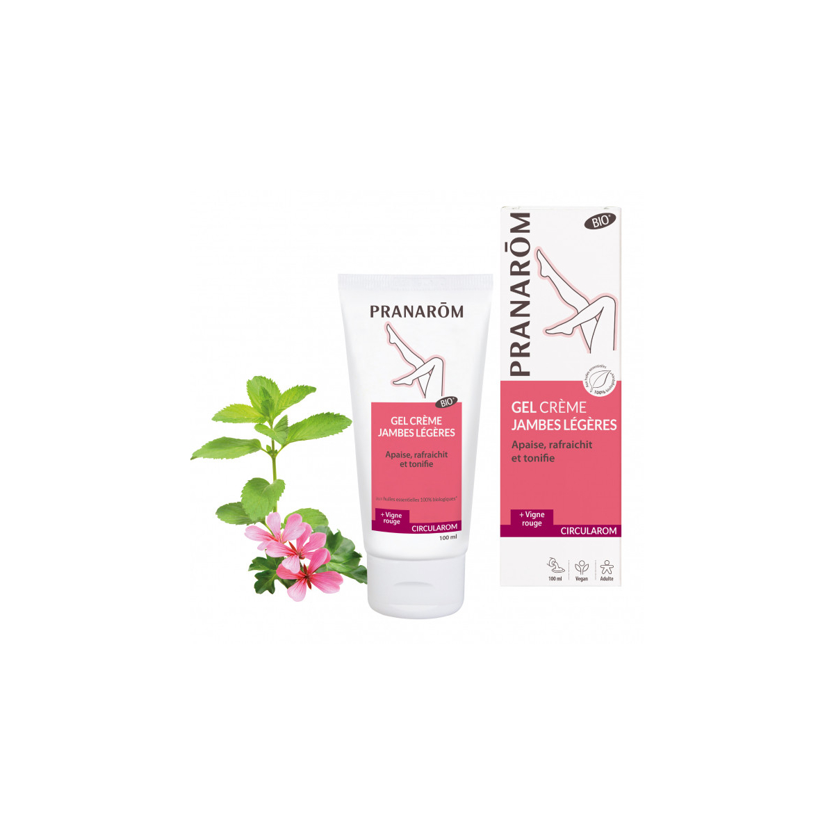 Circularom Gel crème jambes légères 100 ml BIO - Pranarôm