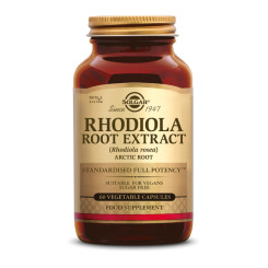 Rhodiola Rosea (Extrait standardisé) 60 gélules végétales - Solgar - Plantes en gélules - Extraits (EPS) - 1