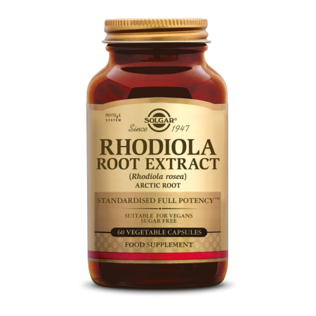 Rhodiola Rosea (standardisierter Extrakt) 60 pflanzliche Kapseln - Solgar - Kräuterkapseln - Extrakte (EPS) - 1