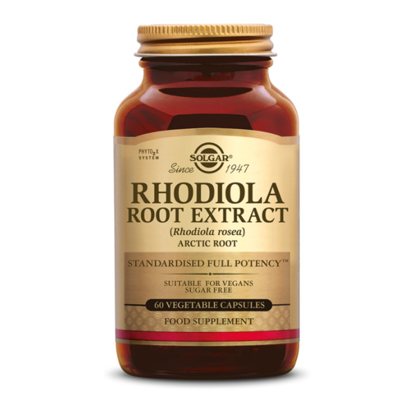 Rhodiola Rosea (standardisierter Extrakt) 60 pflanzliche Kapseln - Solgar - Kräuterkapseln - Extrakte (EPS) - 1