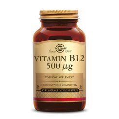Vitamine B12 (Cyanocobalamine) 500µg 50 gélules végétales - Solgar - Vitamine B - 1