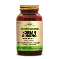 Ginseng Coréen Extrait (Ginseng Korean Root Extract) 60 gélules végétales - Solgar - Gélules de plantes - 1-Ginseng Coréen Extrait (Ginseng Korean Root Extract) 60 gélules végétales - Solgar