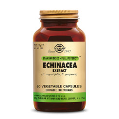 Echinacée Extrait (Echinacea Extract) 60 gélules végétales - Solgar - Gélules de plantes - 1