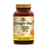 Vitamine C 100 mg (Kangavites Chewable) pour enfants arôme orange 90 comprimés à croquer - Solgar - Vitamine C, Acérola et Biofl-Vitamine C 100 mg (Kangavites kauwtabletten) voor kinderen Sinaasappelsmaak 90 kauwtabletten - Solgar